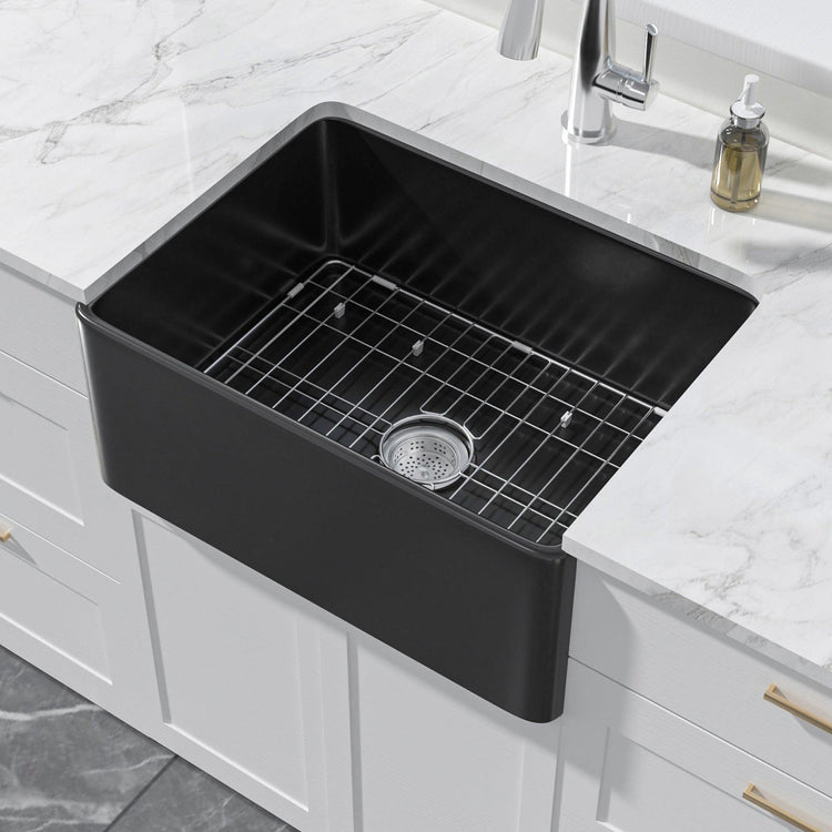 Miuara Farmhouse Sink Farm Sink Undermount Farmhouse Kitchen Sink Fireclay Sink Apron Sink - Miuara LLC